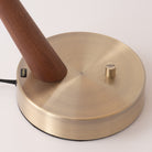Nova of California 1048878MG Boomerang Rancho Mirage Table Lamp in Dark Walnut/Weathered Brass
