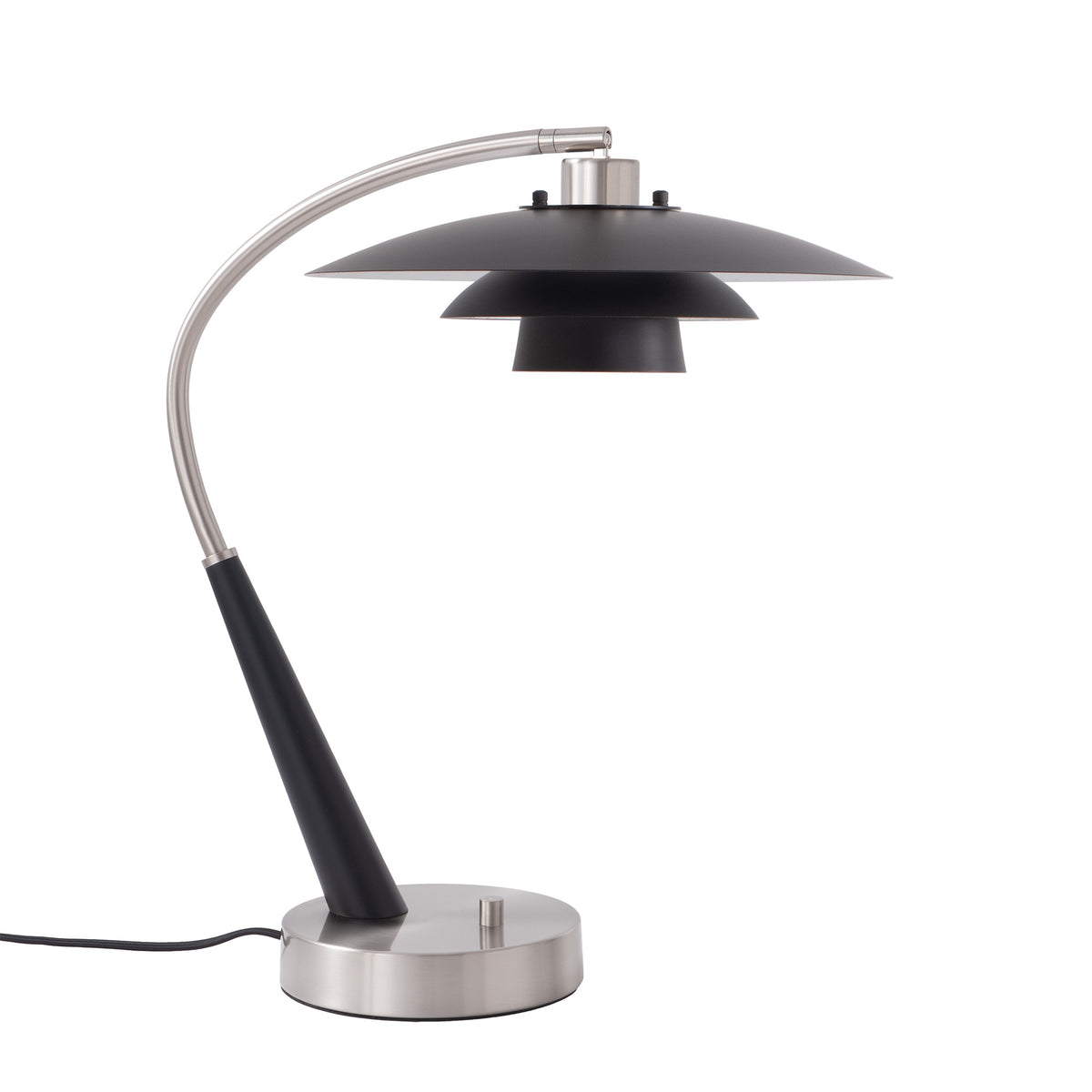 Nova of California 1048878MG Boomerang Rancho Mirage Table Lamp in Dark Walnut/Weathered Brass