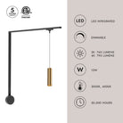 Kuzco Lighting TR1W-P71602-BG Trilo LED Wall Kit - Remuda in Brushed Gold
