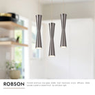 Kuzco Lighting MP42502BK-03 Robson LED Multi Pendant in Black