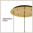 Kuzco Lighting MP42502BK-05 Robson LED Multi Pendant in Black