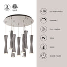Kuzco Lighting MP42502BK-09 Robson LED Multi Pendant in Black
