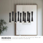 Kuzco Lighting MP42502BK-10 Robson LED Multi Pendant in Black