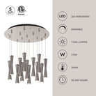 Kuzco Lighting MP42502BK-13 Robson LED Multi Pendant in Black