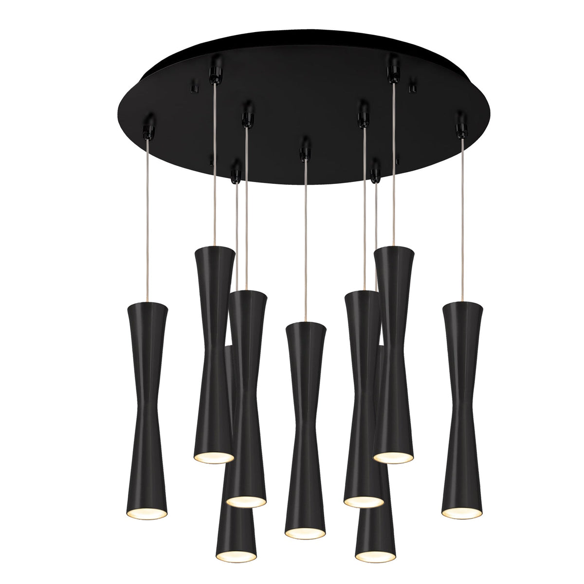 Kuzco Lighting MP42502BK-09 Robson LED Multi Pendant in Black
