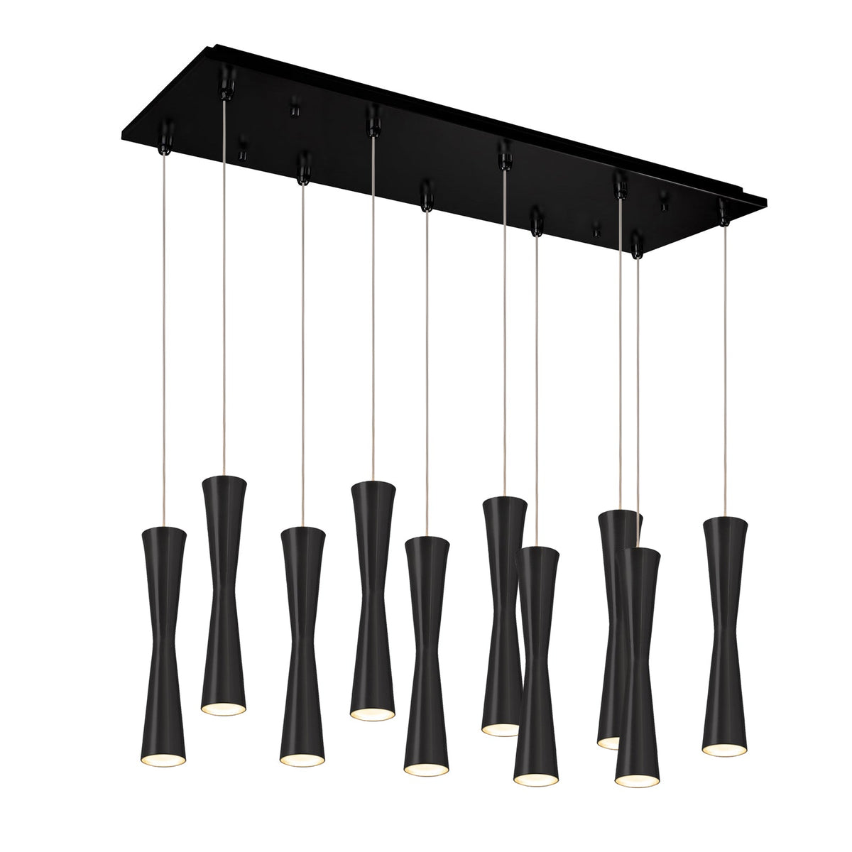 Kuzco Lighting MP42502BK-10 Robson LED Multi Pendant in Black
