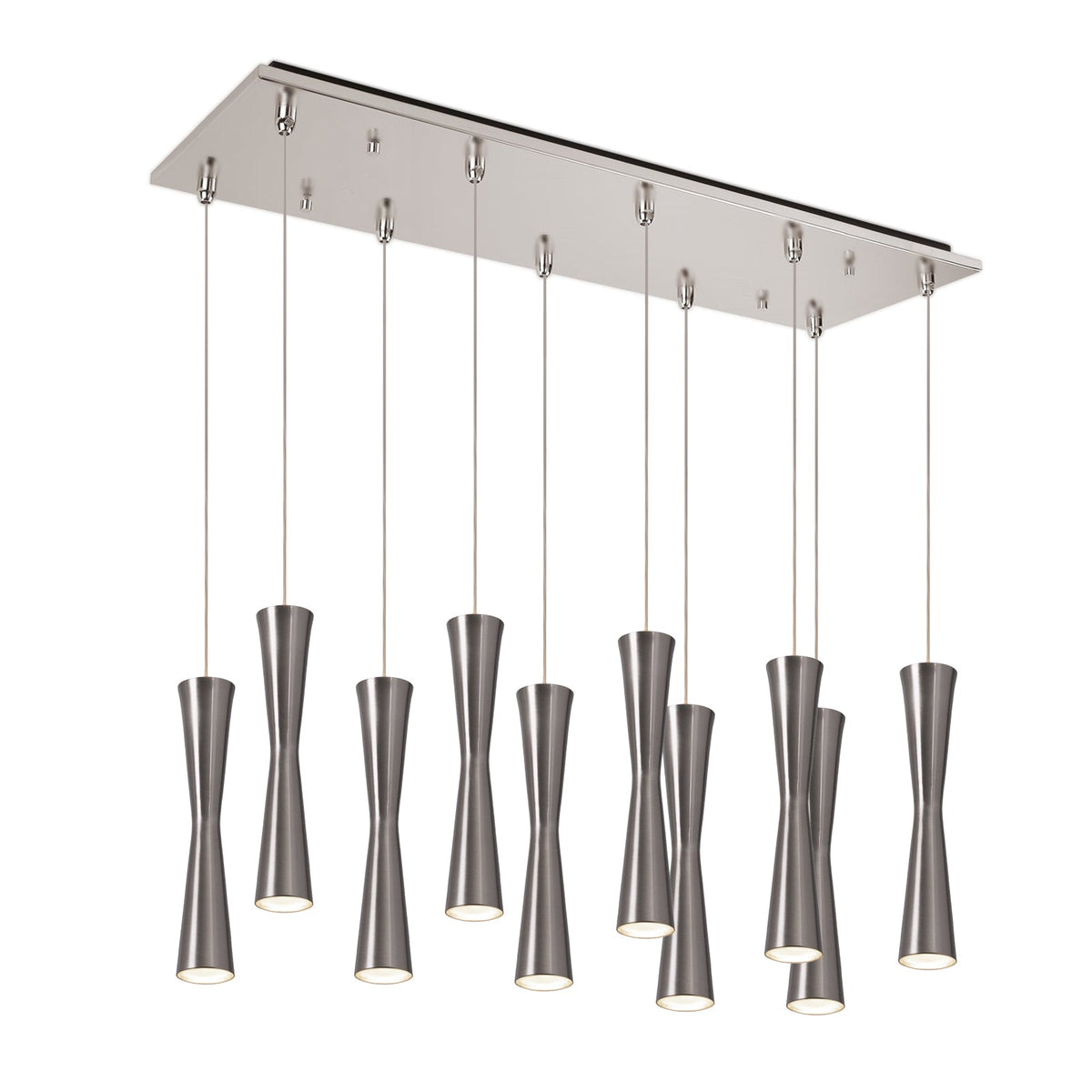 Kuzco Lighting MP42502BN-10 Robson LED Multi Pendant in Brushed Nickel