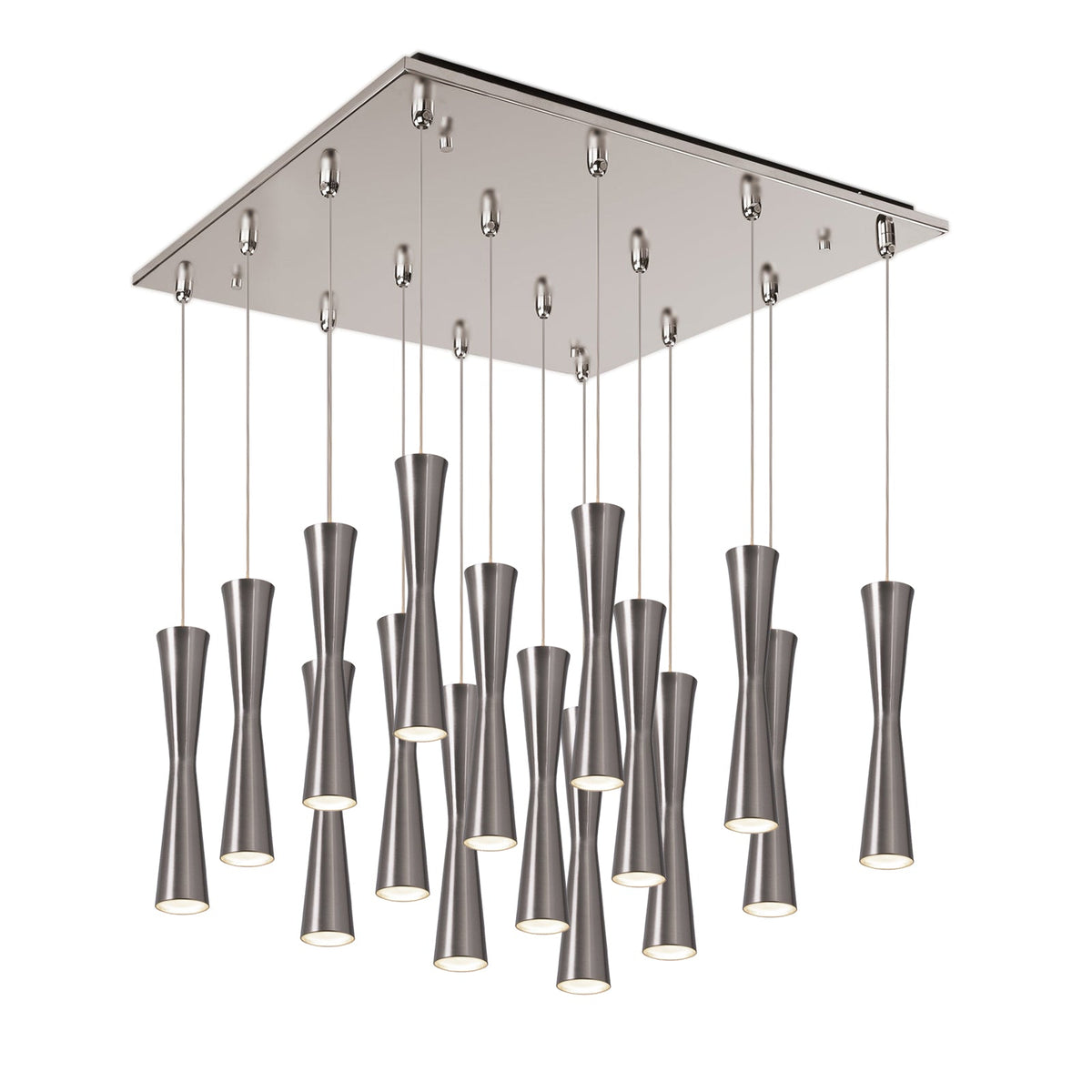 Kuzco Lighting MP42502BN-16 Robson LED Multi Pendant in Brushed Nickel