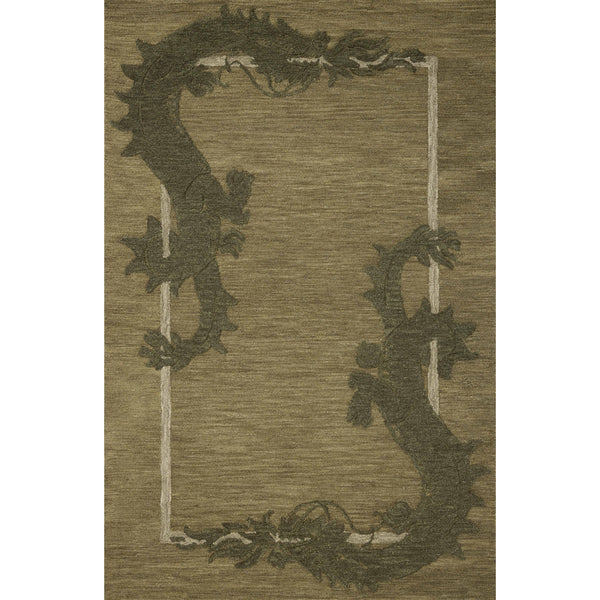 Romi RMI-01 Green / Forest Area Rug
