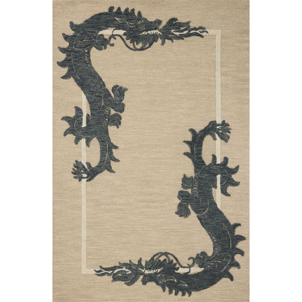 Tapis Romi RMI-01 Avoine / Minuit