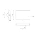Kuzco Lighting ER30103_DRAWING_DIMS Roto 3-in Exterior Wall/Step Light