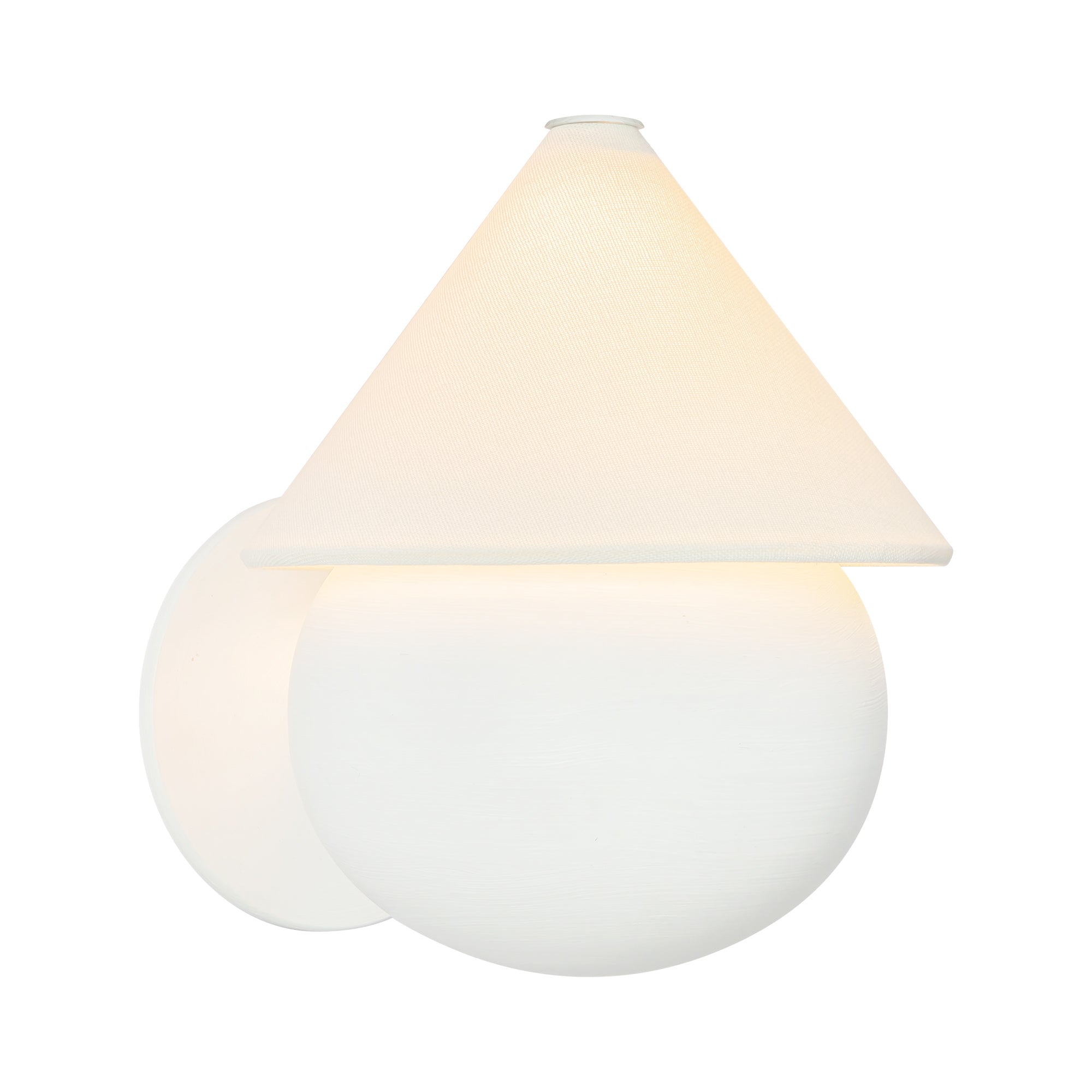 Alora Canada - WS453107MBWL - LED Wall Sconce - Rowan - Matte Black/White Linen