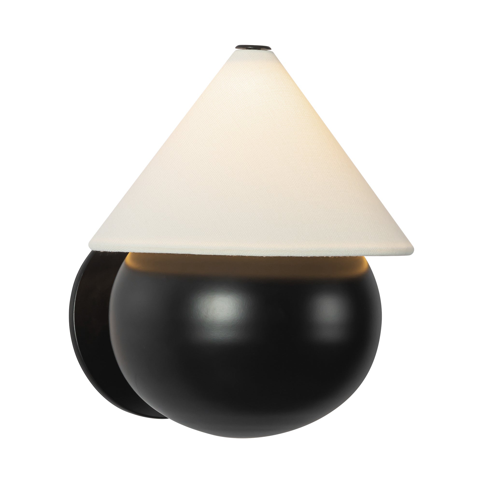 Alora Canada - WS453107AWWL - LED Wall Sconce - Rowan - Antique White/White Linen