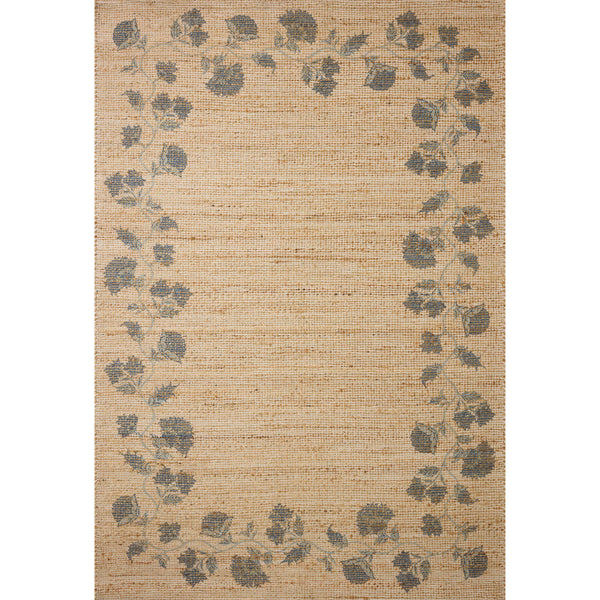 Tapis Rue RUE-05 Naturel / Denim
