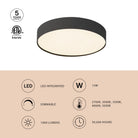 Kuzco Lighting FM5-285B Rynn Flush Mount