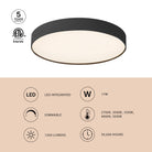 Kuzco Lighting FM7-286B Rynn Flush Mount