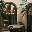 Tala Root Three-Tier Chandelier dining room