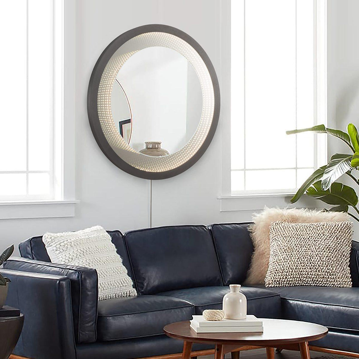 Starfall Vanishing Infinity LED Round Wall Mirror