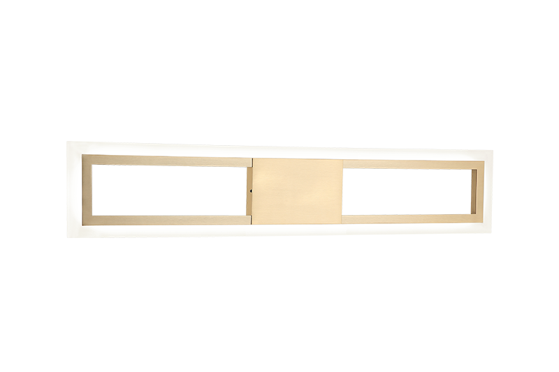 Matteo Lighting S02524AG Valance LED Vanity in Aged Gold Brass