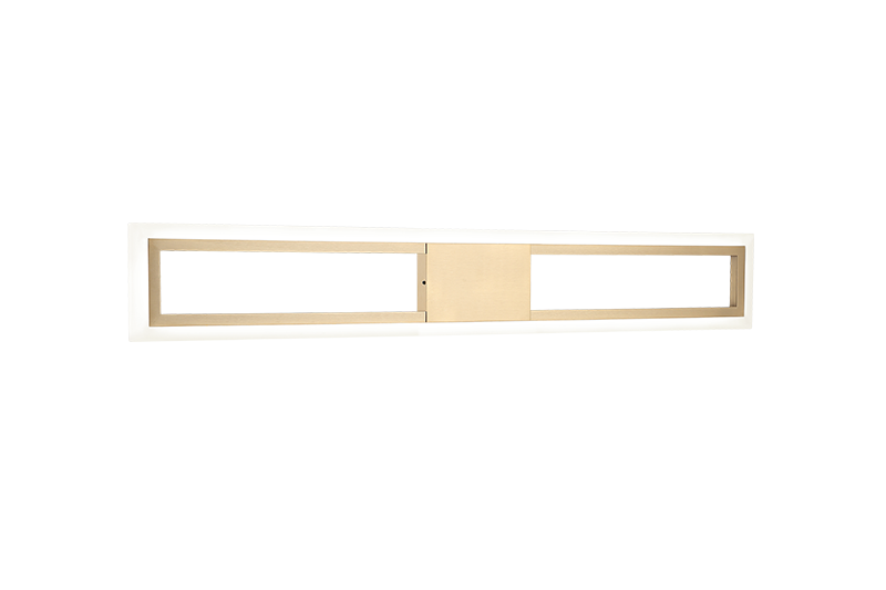 Matteo Lighting S02530AG Valance LED Vanity in Aged Gold Brass