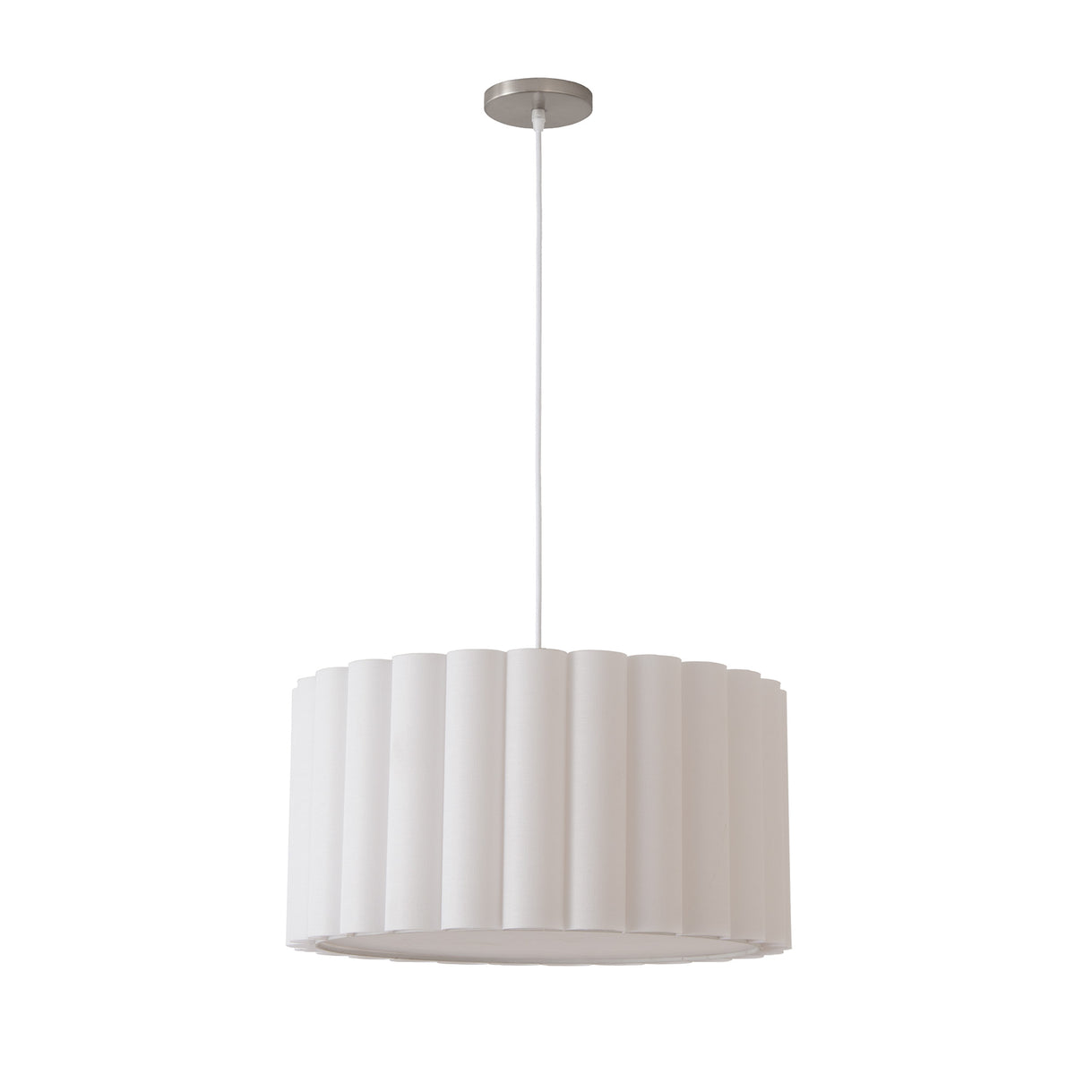 Nova de Californie 2112847WH Coquille Saint-Jacques Suspension en laiton vieilli