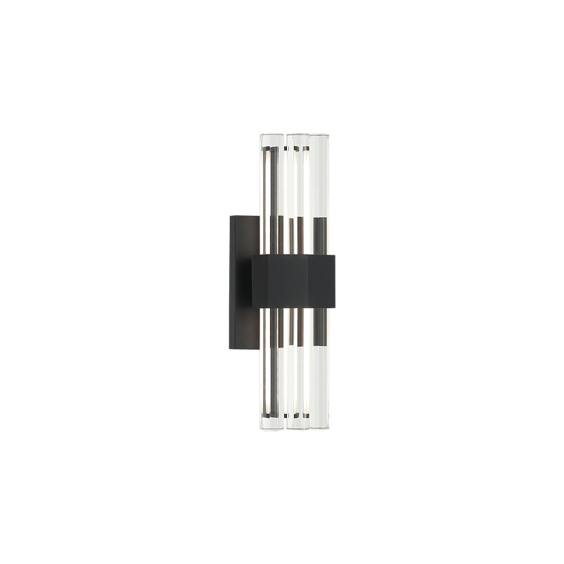 Matteo Lighting S06913MB Krustallos LED Vanity in Matte Black