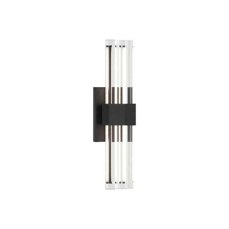 Matteo Lighting S06918MB Krustallos LED Vanity in Matte Black