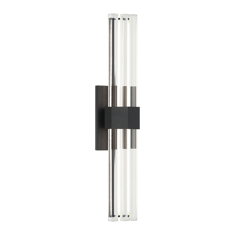 Matteo Lighting S06924MB Krustallos LED Vanity in Matte Black