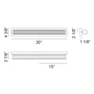 Matteo Lighting S08330BN Athena LED Vanity in Brushed Nickel