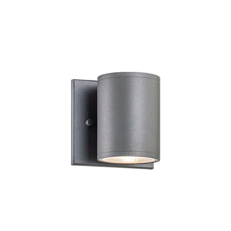 Matteo Lighting S10201GY Tubular LED Outdoor Wall Sconce in Grey