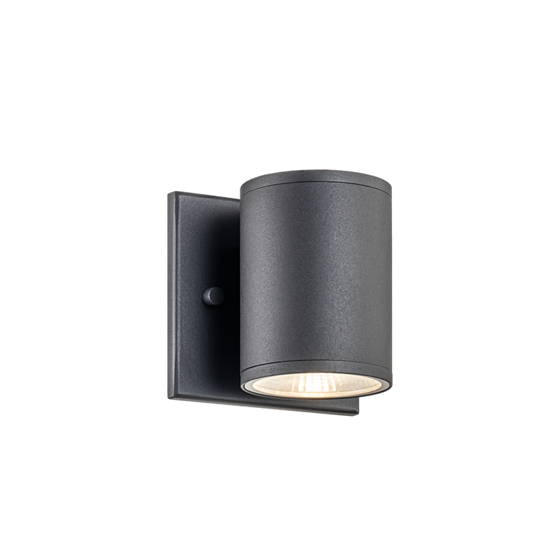 Matteo Lighting S10201MB Tubular LED Outdoor Wall Sconce in Matte Black
