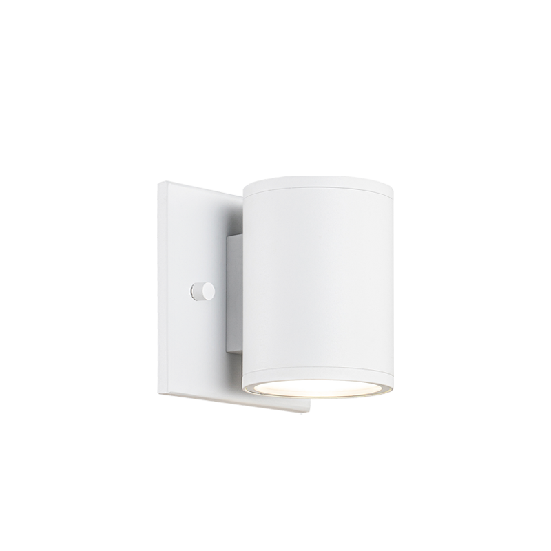 Matteo Lighting S10201MW Tubular LED Outdoor Wall Sconce in Matte White