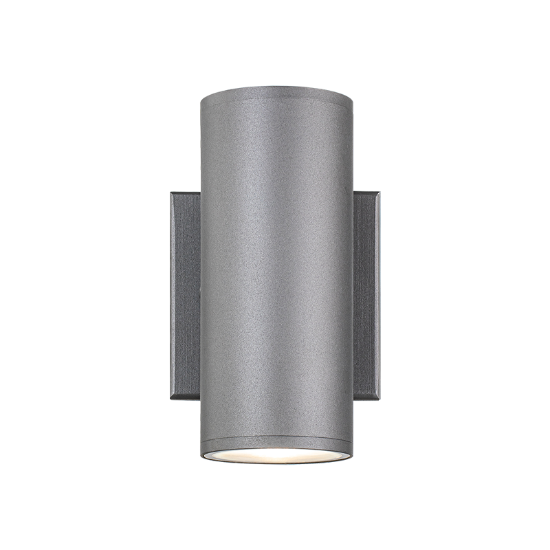 Matteo Lighting S10212GY Tubular LED Outdoor Wall Sconce in Grey