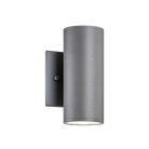 Matteo Lighting S10212GY Tubular LED Outdoor Wall Sconce in Grey