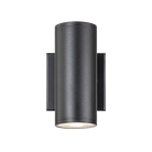 Matteo Lighting S10212MB Tubular LED Outdoor Wall Sconce in Matte Black