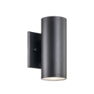 Matteo Lighting S10212MB Tubular LED Outdoor Wall Sconce in Matte Black