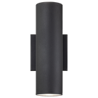 Matteo Lighting S10222MB Tubular LED Outdoor Wall Sconce in Matte Black