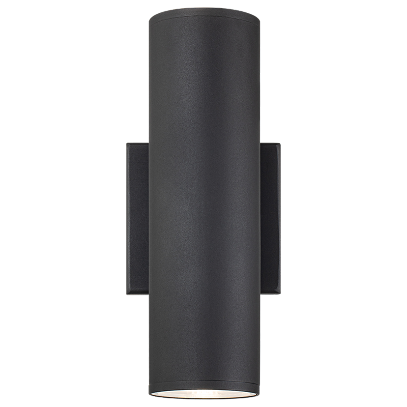 Matteo Lighting S10222MB Tubular LED Outdoor Wall Sconce in Matte Black