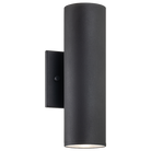 Matteo Lighting S10222MB Tubular LED Outdoor Wall Sconce in Matte Black