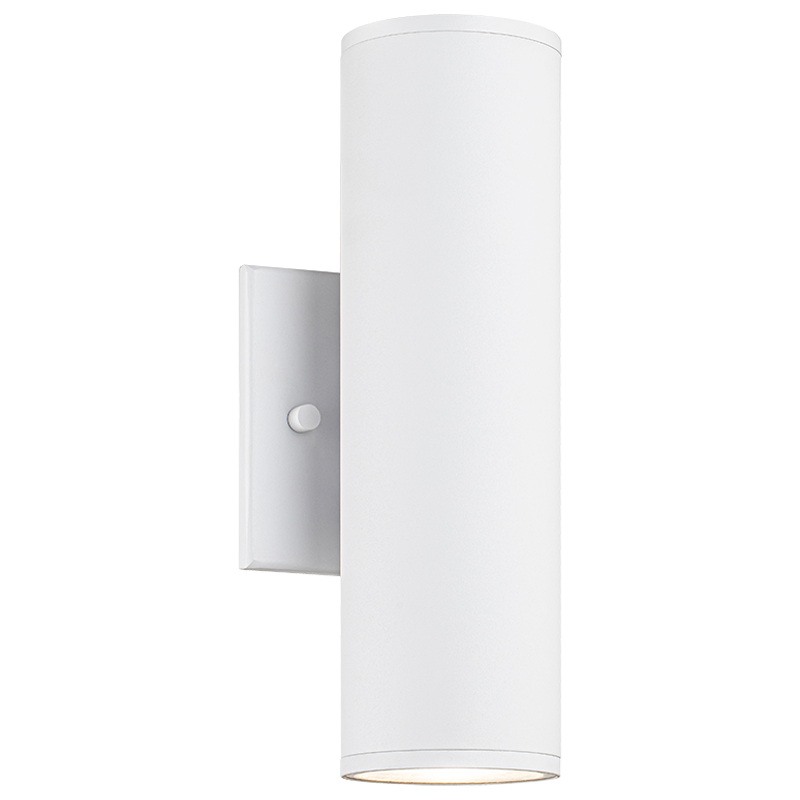 Matteo Lighting S10222MW Tubular LED Outdoor Wall Sconce in Matte White