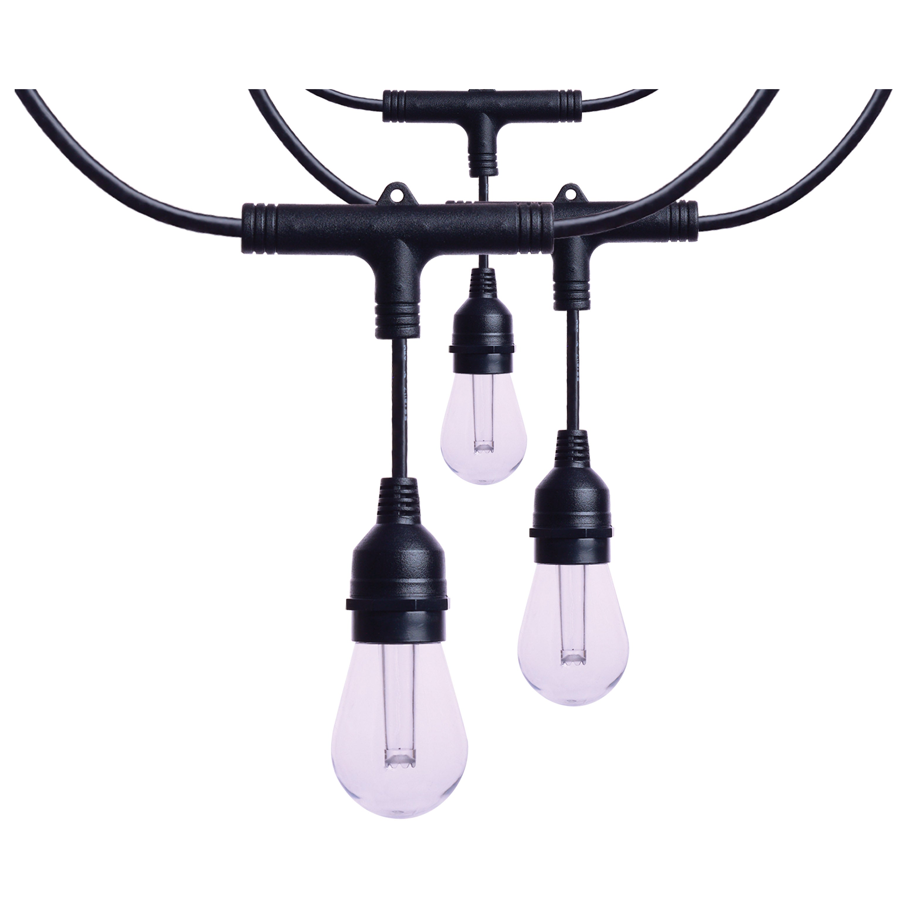 Guirlande lumineuse LED intelligente Satco Products S11190 Starfish de 7,3 m (24 pi) - 12 lumières - Intérieur/Extérieur