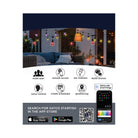 Guirlande lumineuse LED intelligente Satco Products S11190 Starfish de 7,3 m (24 pi) - 12 lumières - Intérieur/Extérieur