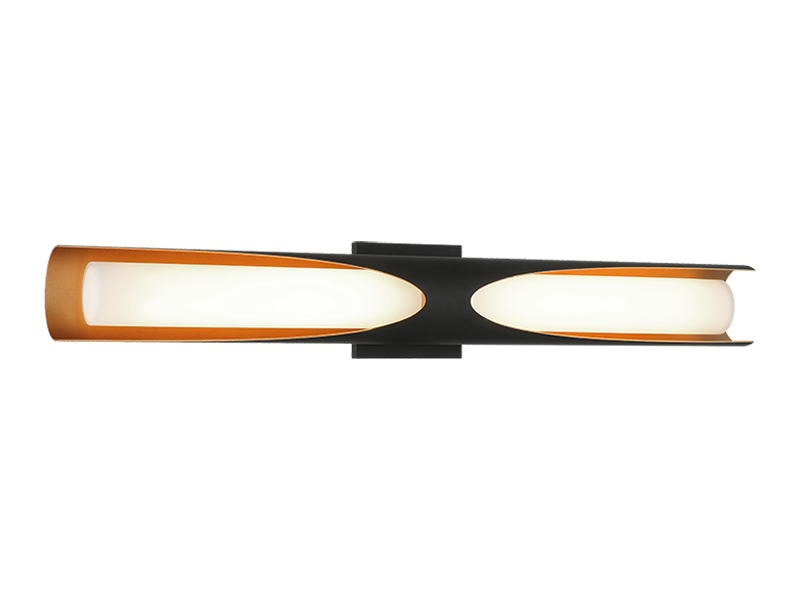 Matteo Lighting S12330MB Pedro LED Vanity in Matte Black
