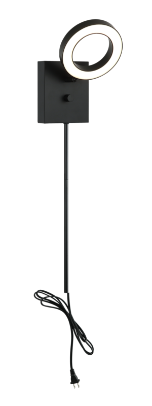 Matteo Lighting S12801BK Realm LED Wall Sconce in Black