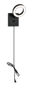 Matteo Lighting S12801BK Realm LED Wall Sconce in Black