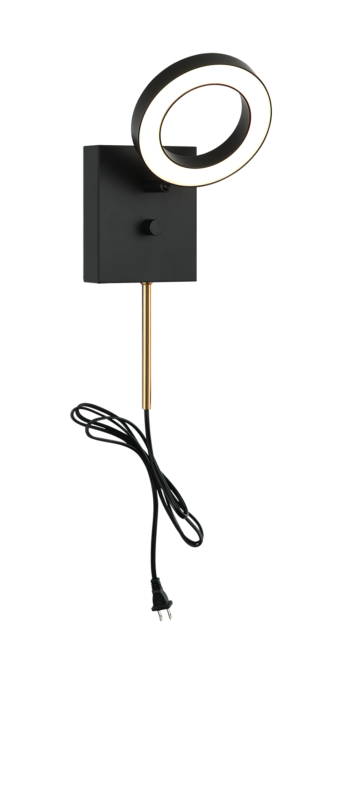 Matteo Lighting S12801BK Realm LED Wall Sconce in Black