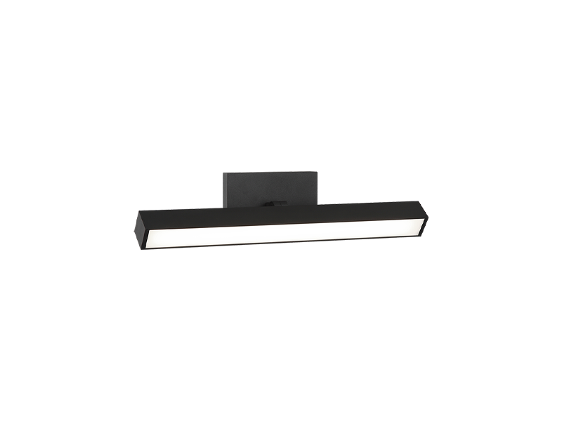Applique murale LED parallèle Matteo Lighting S12918MB, noir mat