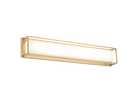 Matteo Lighting S13424AG Thornstone LED Vanity in Aged Gold Brass