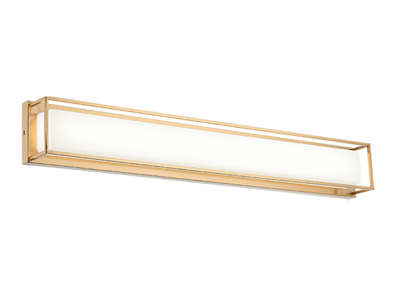 Matteo Lighting S13430AG Thornstone LED Vanity in Aged Gold Brass