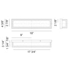 Matteo Lighting S13418MB Thornstone LED Vanity in Matte Black